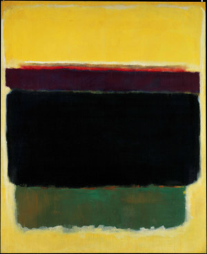 Mark Rothko, Untitled, 1949, huile sur toile. © National Gallery of Art, Washington,
Gift of the Mark Rothko Foundation, Inc. / Image courtesy of the Board of Trustees /
Photo by Lyle Peterzell © 1998 Kate Rothko Prizel & Christopher Rothko – Adagp,
Paris 2008
