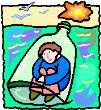 Une femme dans une bouteille à la mer