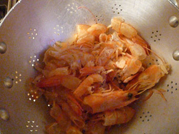 Têtes de crevettes