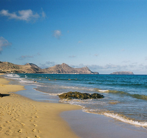 Plage de Porto Santo, l'île dorée