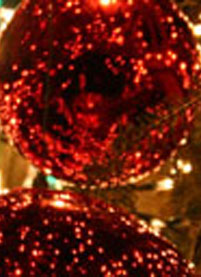 Boule de noel rouge